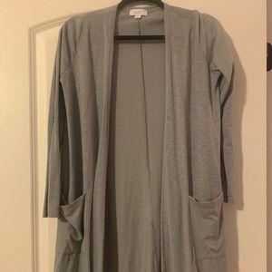 Grey long lightweight jacket